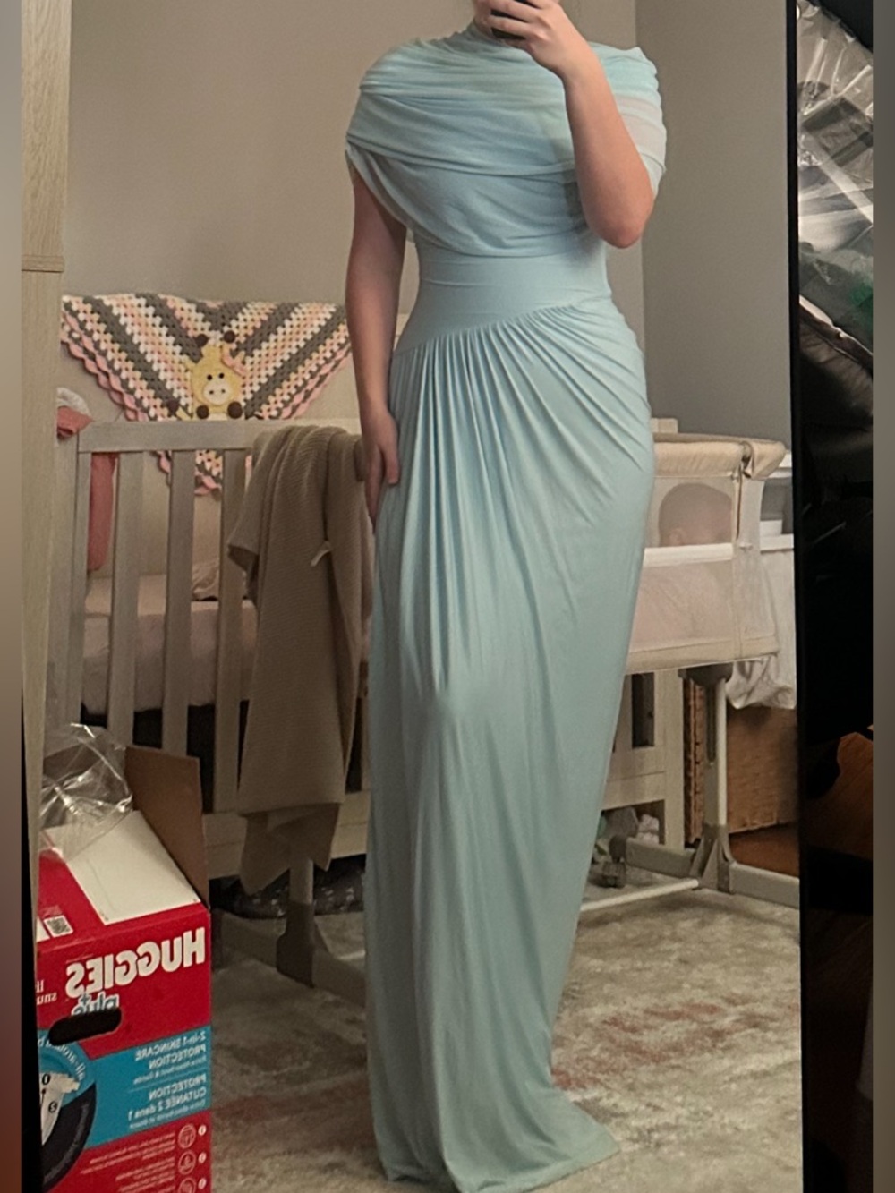 Jasmine dress in blue - Picture 2 of 3